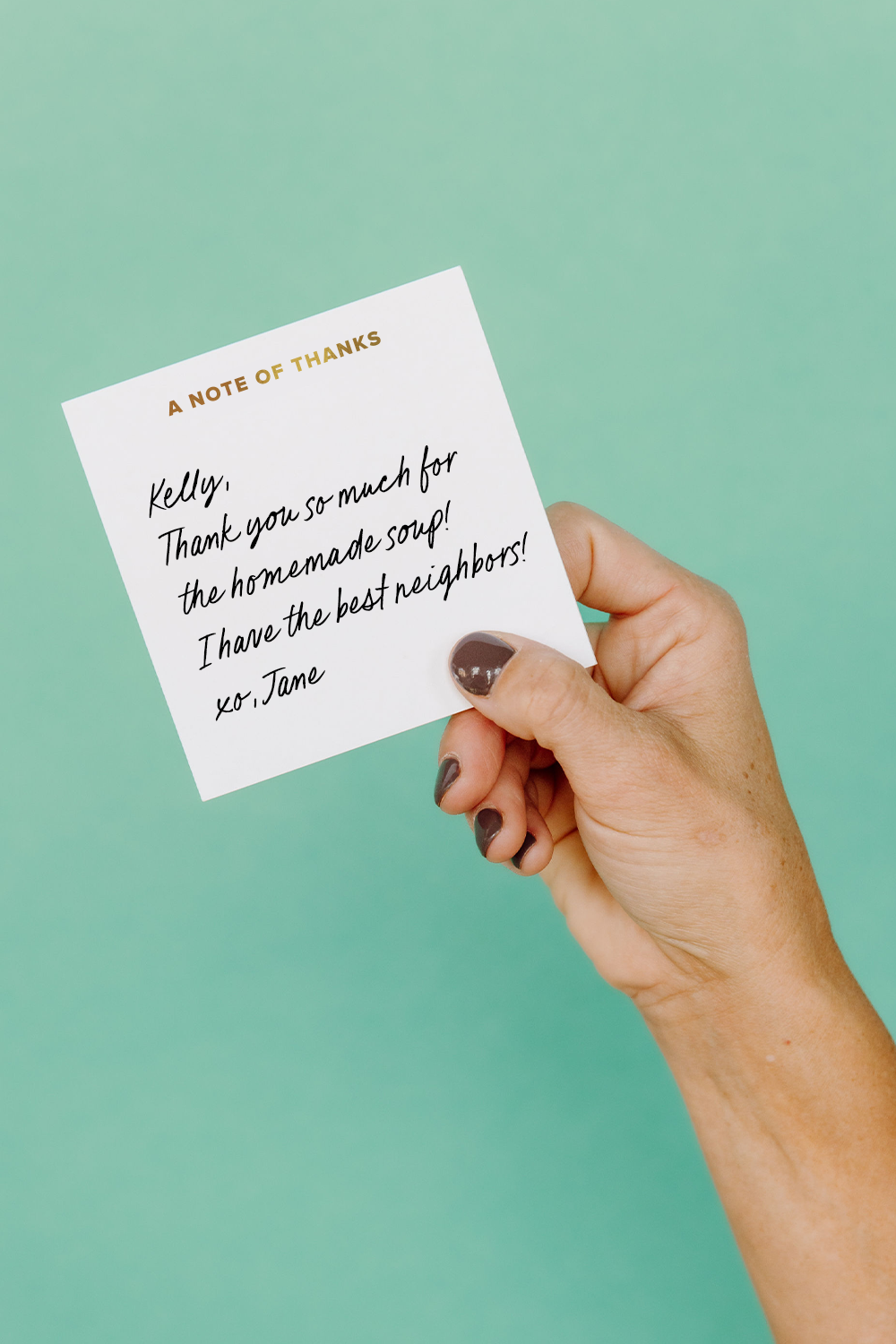 Thanks Note Rushed A Note of Thanks Charmpad® – Inclosed Letterpress Co