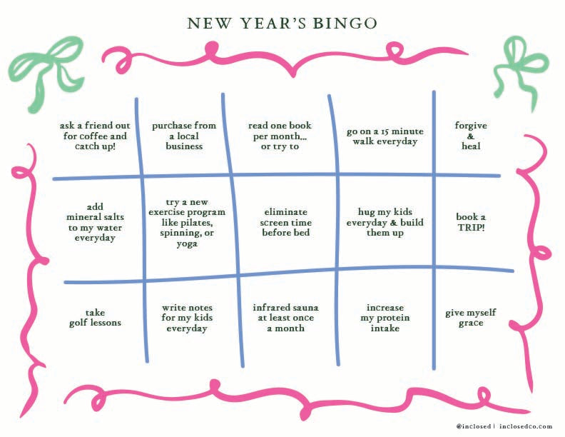 New Year's Bingo - Blank